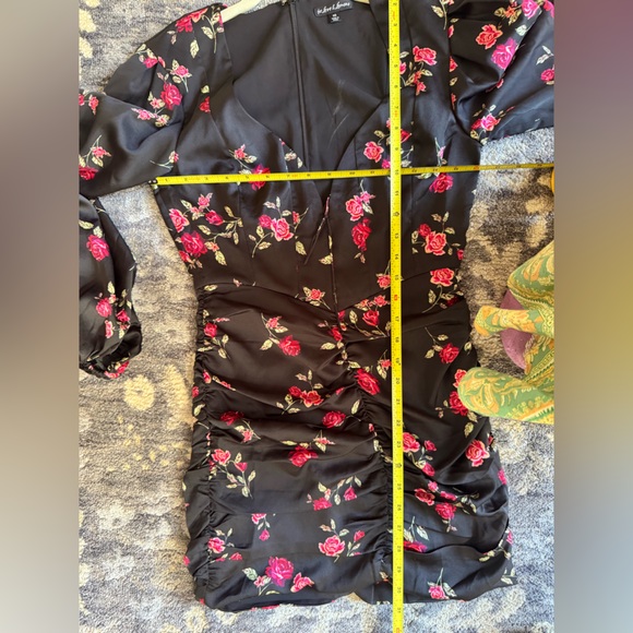 For Love And Lemons Black and Pink Floral Dress - Picture 8 of 8